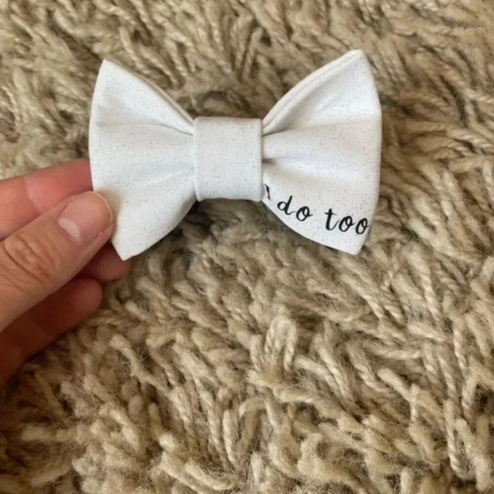 vintage I do too animal collar bow